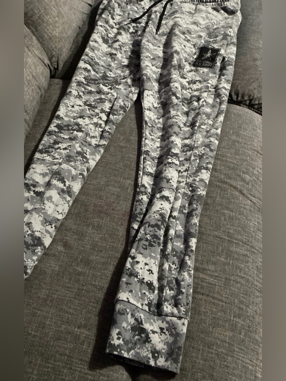U.S. Army Gray Digital Camo Joggers